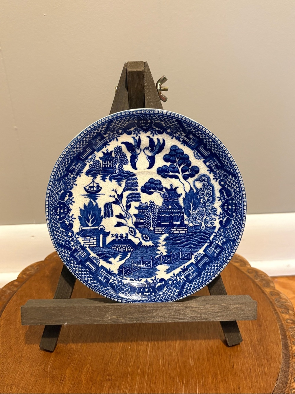 Vintage Blue Willow 6” Plate / Saucer